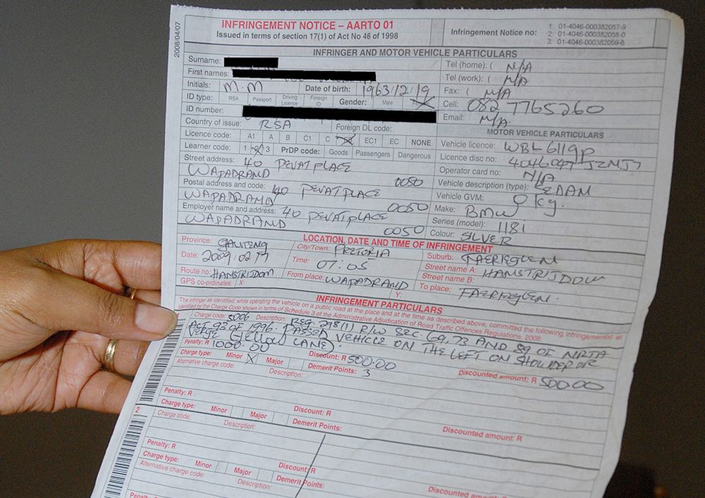 Official quashed R1.1m in traffic fines