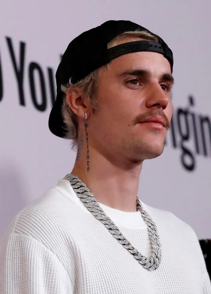 Justin Bieber poses at the premiere for the documentary television series "Justin Bieber: Seasons" in Los Angeles. Picture: AP