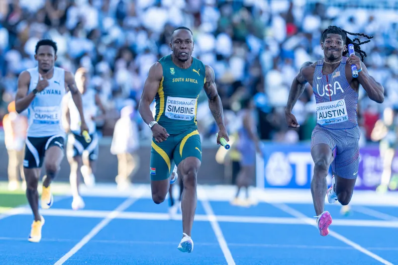 SA men’s relay teams claim silver as record and qualification mark strong World Relays showing
