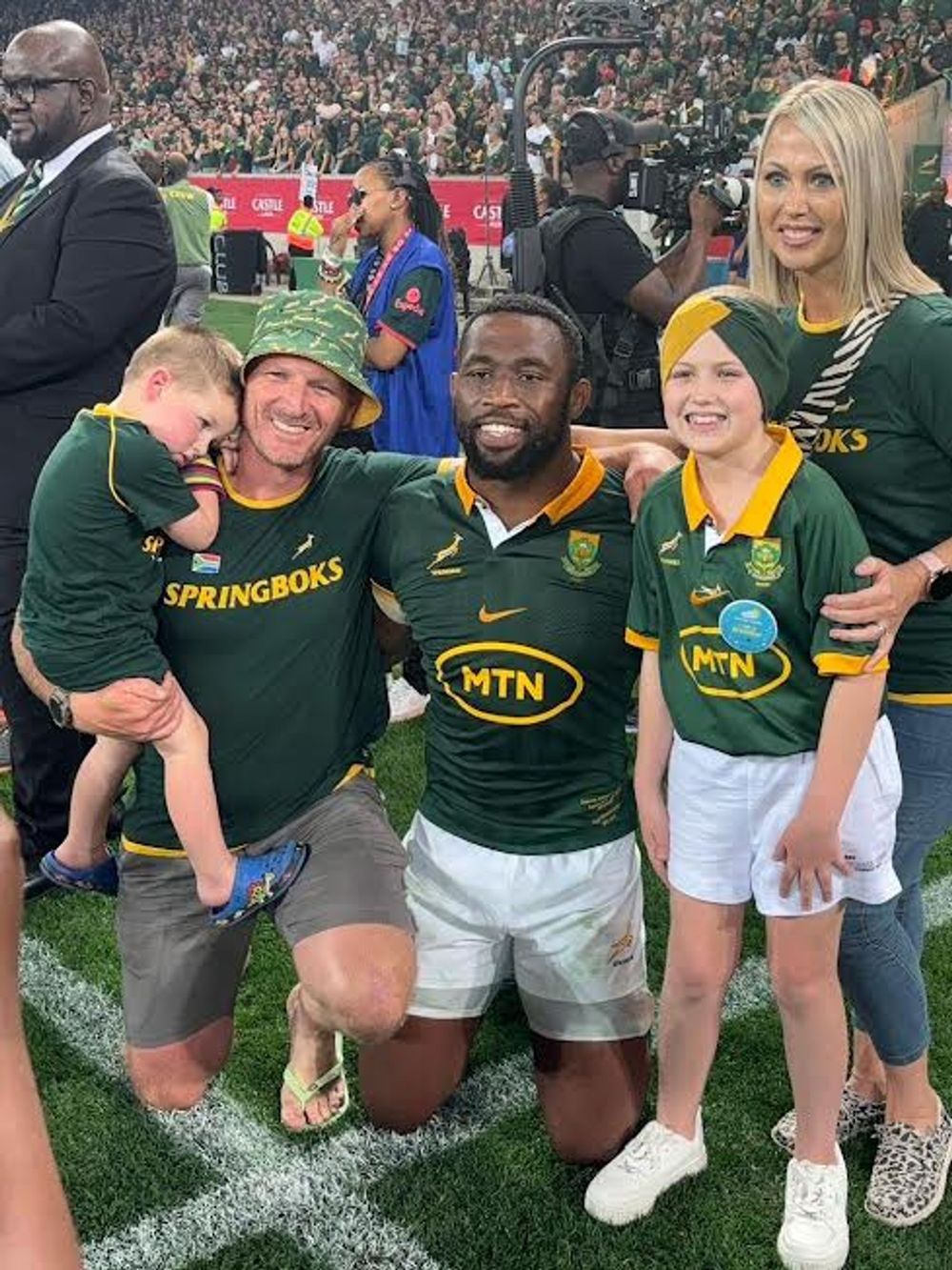 Cancer hero Isabella’s dream comes true with heart-warming Springbok meet