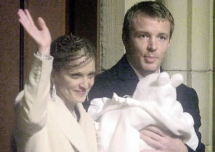 Pop singer Madonna was 41 when she and husband Guy Ritchie, now her ex, had their son Rocco.