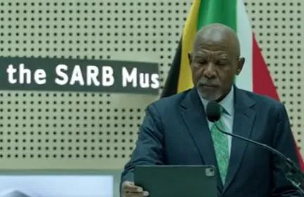 Sarb Governor Lesetja Kganyago speaking at the launch ofthe new museum and renovated head office campus in Pretoria on Friday.