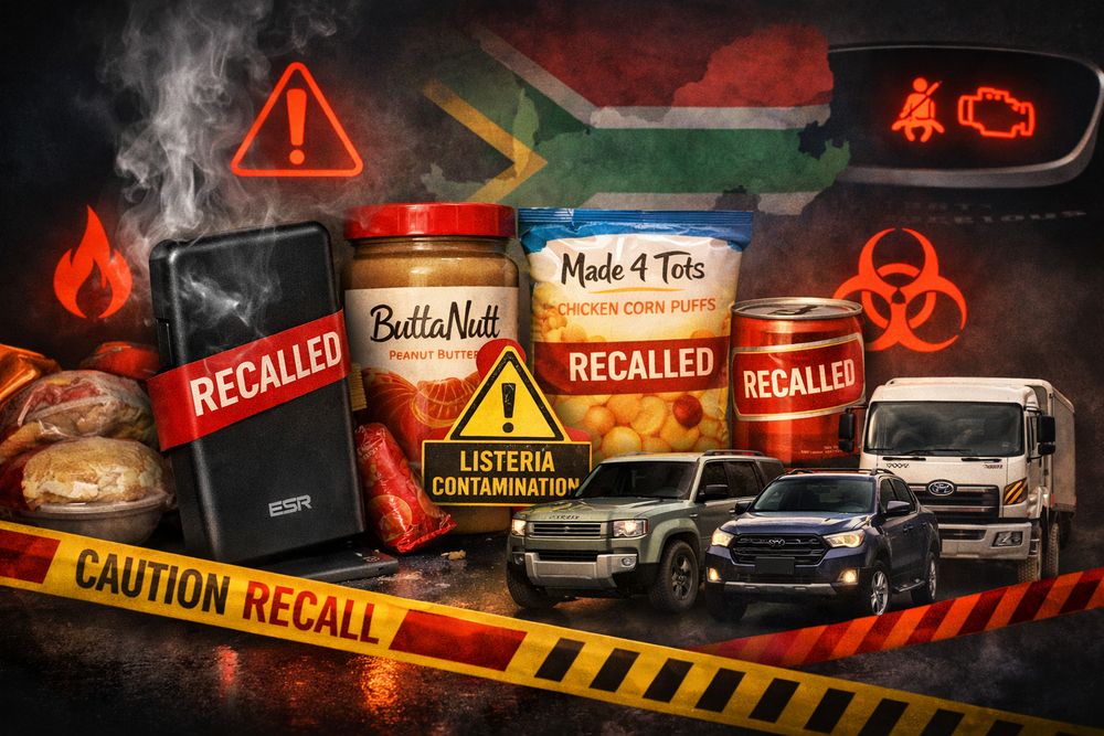 15+ product recalls in 3 months: Every major product recall in South Africa so far this year
