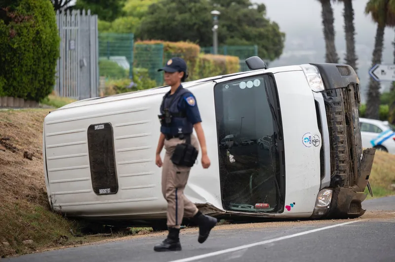 Taxi flips on Kloof Road: A cautionary tale of illegal overtaking