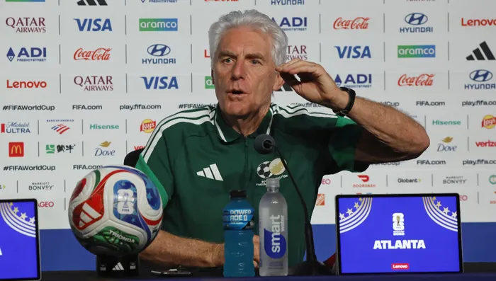 Bafana Bafana coach Hugo Broos. 