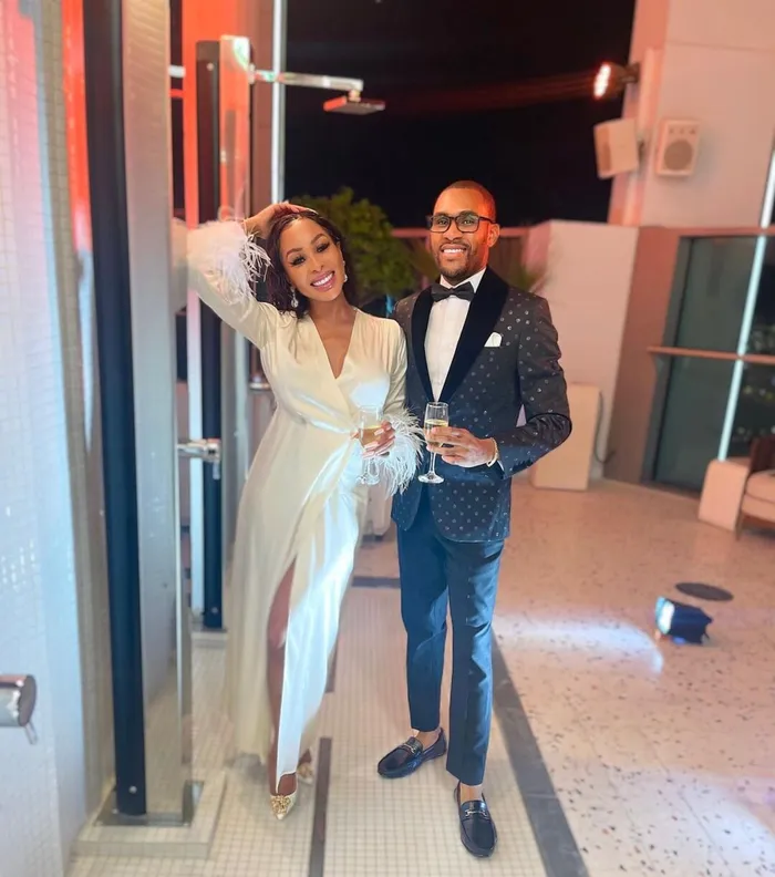 Khanyi Mbau and Kudzai Mushonga. Picture: Instagram