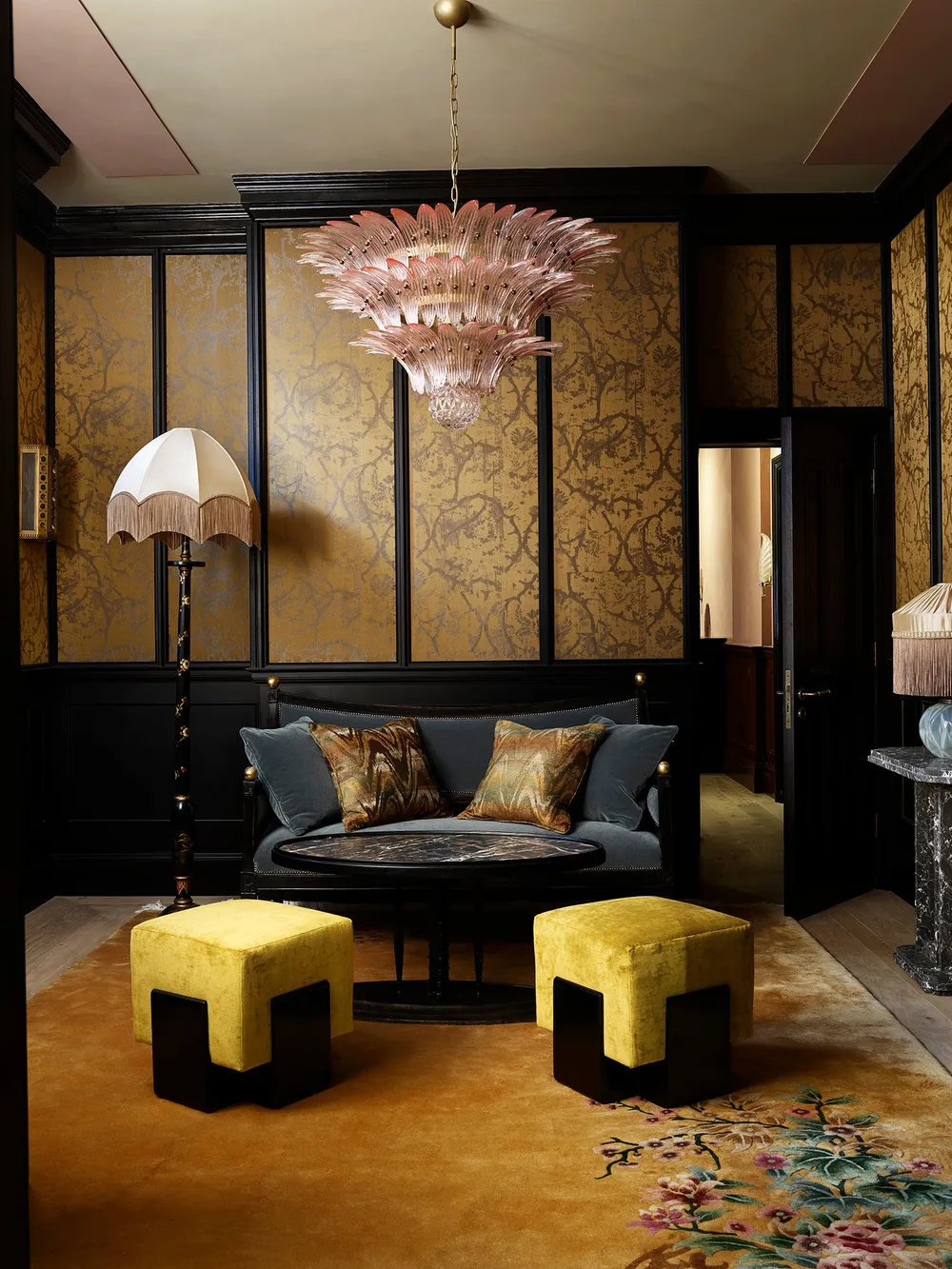 jewel tones, vintage aesthetic, NoMad Hotel, persian rug