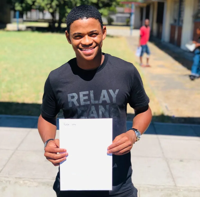 Celebrating Rudolph Lekay's journey to matric success through hard work and determination