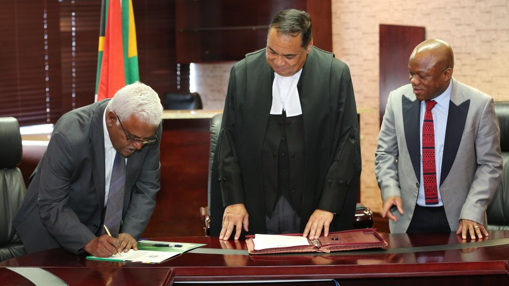 LOOK: MEC Ravi Pillay sworn is as KZN Acting Premier