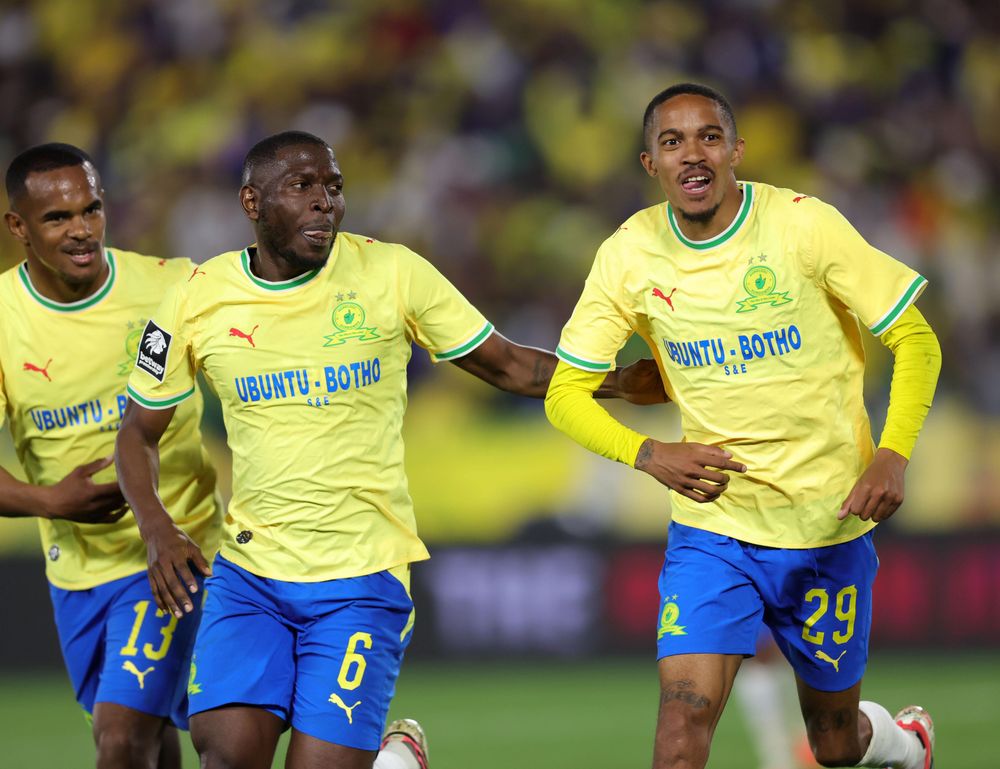 Sundowns grind out victory over Milford to join pirates at the top of the Betway Premiership
