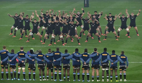 Lazers, haka, history: Rugby's Greatest Rivalry roars to life as All Blacks light up Cape Town