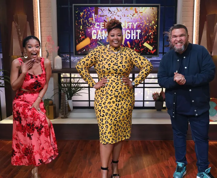 sachin and babi light blue dress Minnie Dlamini bids farewell to SABC's SoccerZone