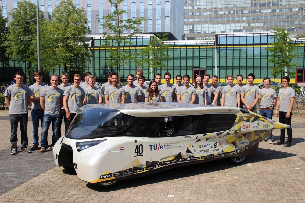 The electric car that charges itself while driving