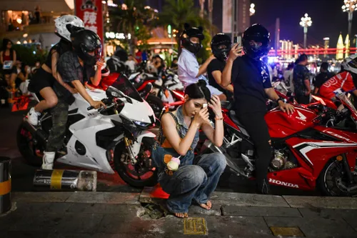 Tourists chase high-octane thrill in China's biker capital