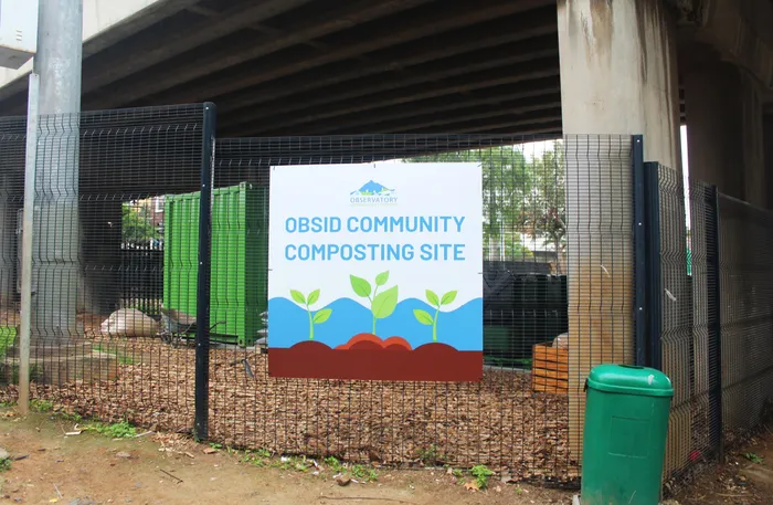 The OBSID Community Composting Site located under the bridge on the corner of Oak Street, and Ive Street.