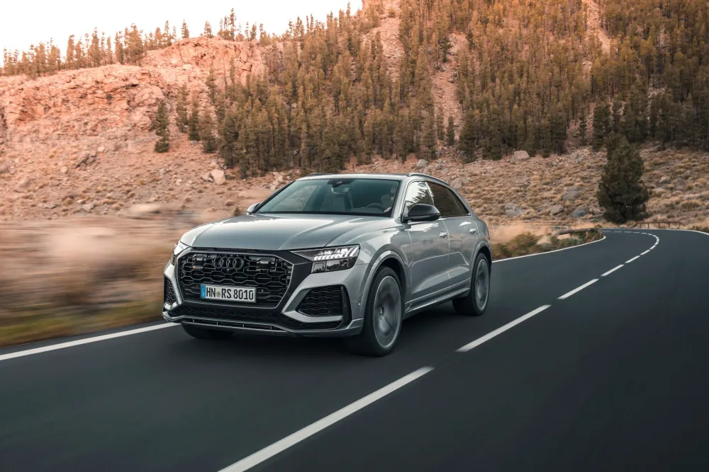 Audi RS Q8 driving