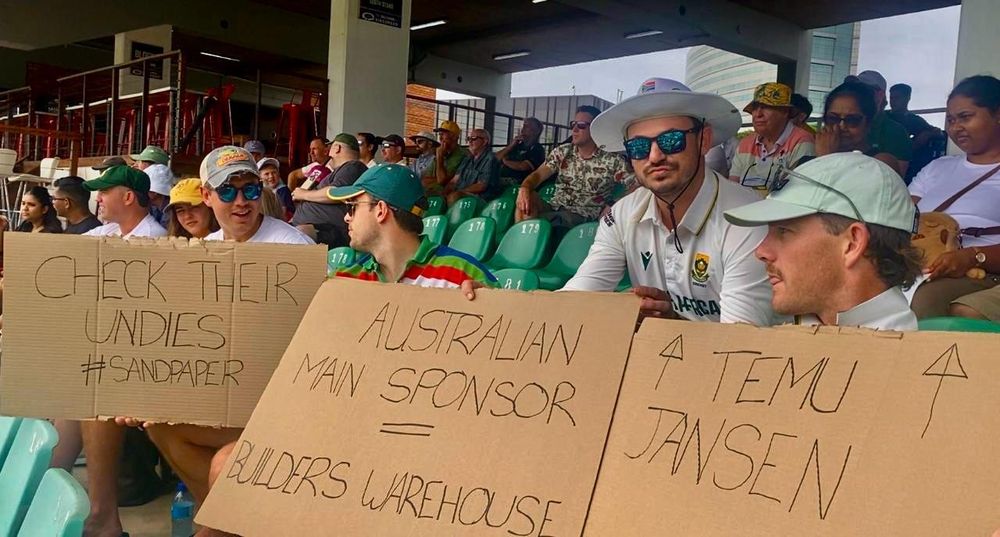 WATCH: Proteas fans turn up with sandpaper banter – but Aussies silence ...