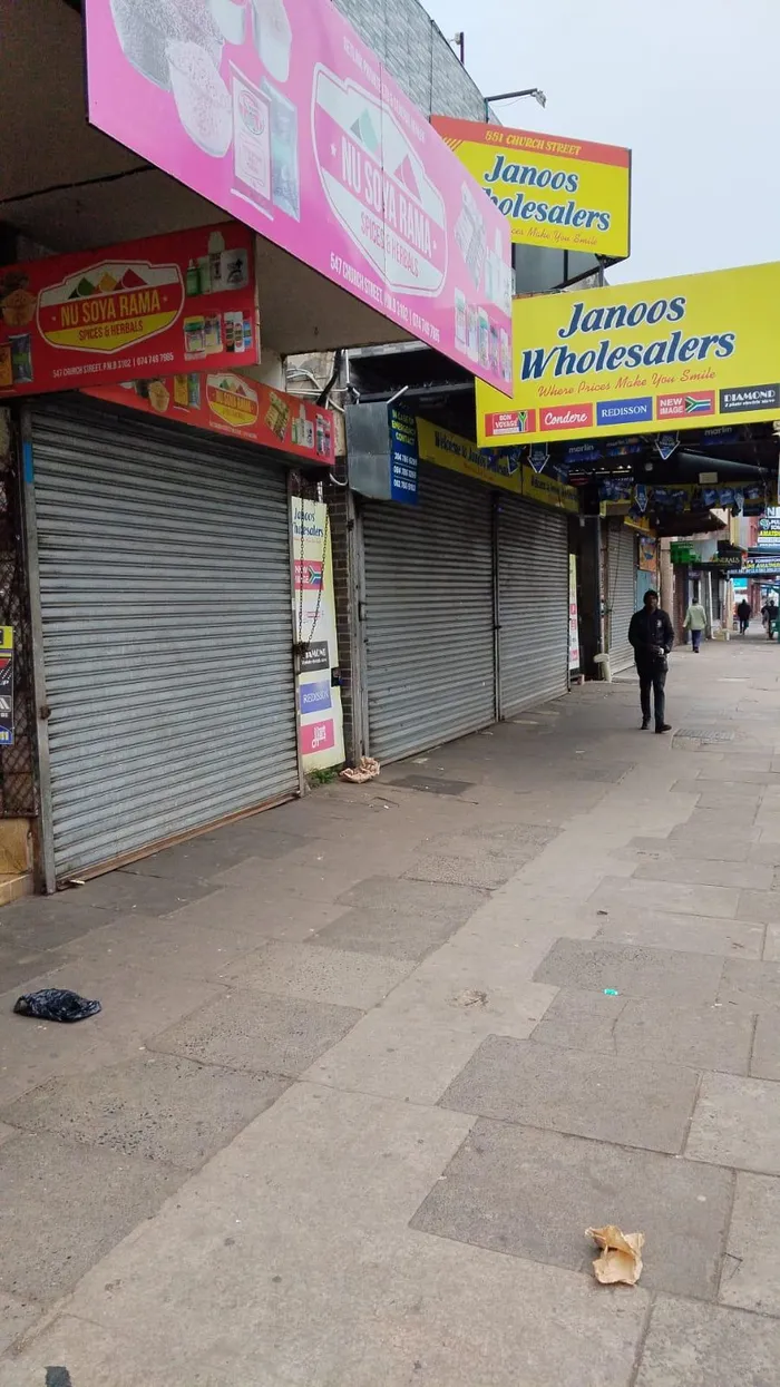Most shops in the Pietermaritzburg CBD were closed on Tuesday in anticipation of  looting during protests against illegal foreign nationals.  