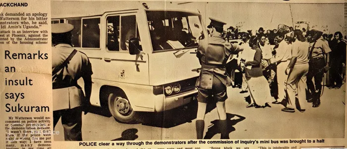 Protest against a Commission of Enquiry into Autonomy. 