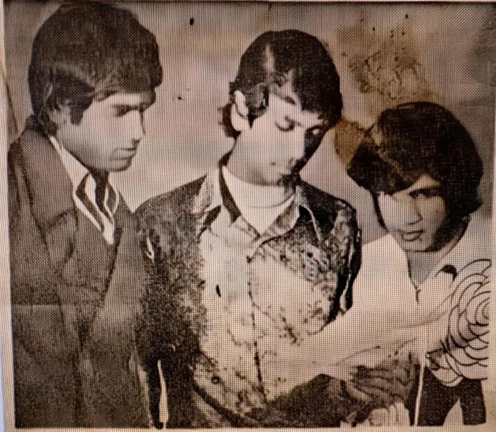 Three of the students expelled from the Springfield College of Education. They were Morgan Reddy, left, Anand Jugath, and Roy Sukuram. 