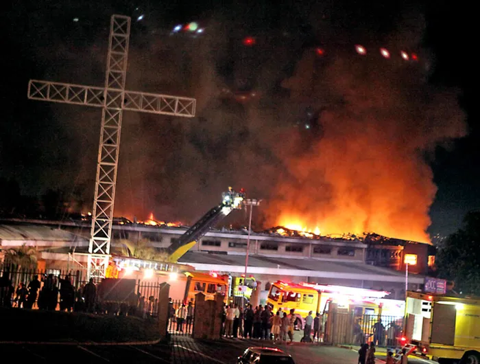 Durban07062016Durban Christian Centre in Mayville burns down.Picture:Marilyn Bernard