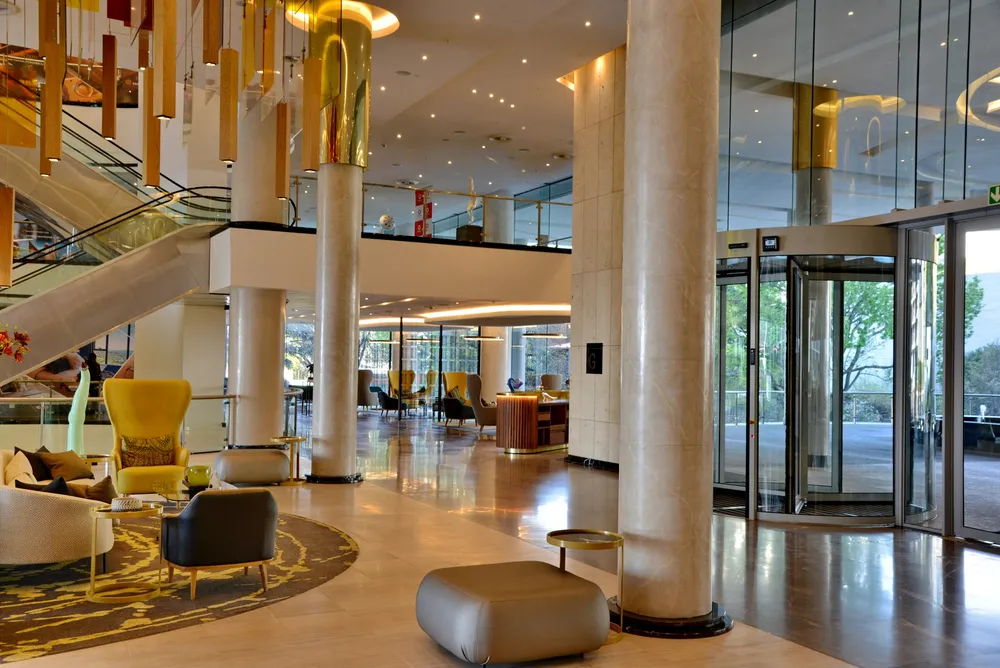 The Sandton Hotel foyer