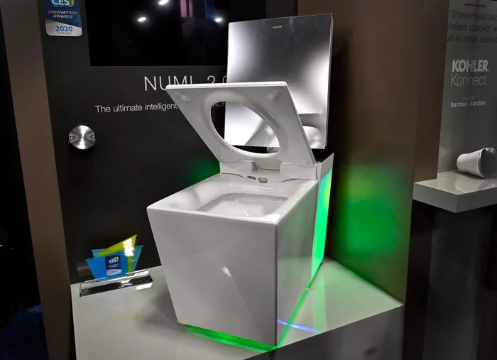 The Kohler Numi 2.0 smart toilet offers personalised experiences that let users fine-tune every aspect of their experience to their exact preference, from ambient coloured lighting to wireless Bluetooth music sync capability to the heated seat. FILE PHOTO: David Becker/Getty Images/AFP