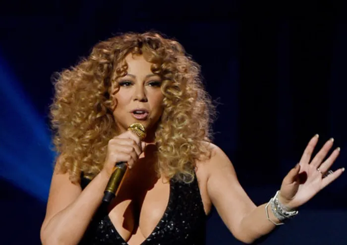 Mariah Carey performs during the launch of her residency 'MARIAH #1 TO INFINITY' at The Colosseum at Caesars Palace in Las Vegas, Nevada on May 6, 2015. Photo: Ethan Miller/Getty Images/AFP