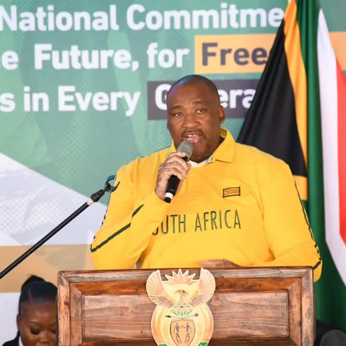 The Democratic Alliance and ActionSA are demanding further details around just how much was actually spent. Pictured is Sport, Arts and Culture (DSAC) Minister Gayton McKenzie 