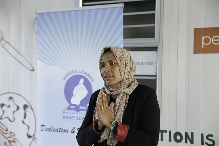 Yumna Alexander started the Hopeful Leaders Night School programme in Manenberg and Hanover Park. She is now hoping to branch out to other communities. Photo: supplied