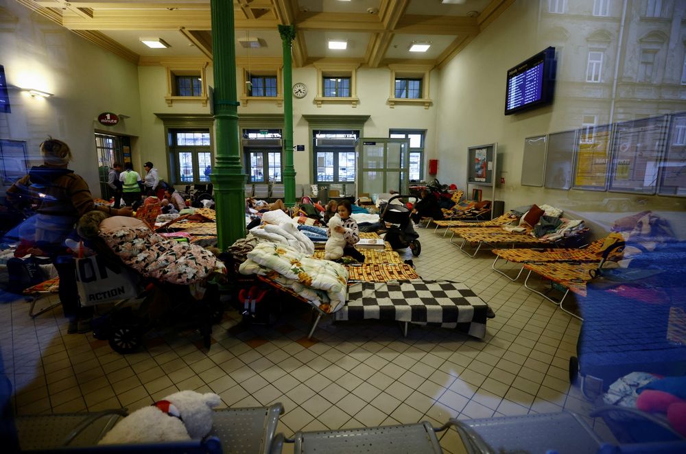 ?Please close the sky’: Ukrainians refugees plead for tougher action against Russia