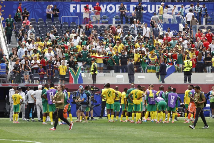 Broken hearts in LA as Bafana Bafana conceded a stoppage-time goal to exit the World Cup against Canada. While the defence stood firm for 90 minutes, a late lapse proved costly. How would you rate the players' performances tonight? Photo: Backpagepix