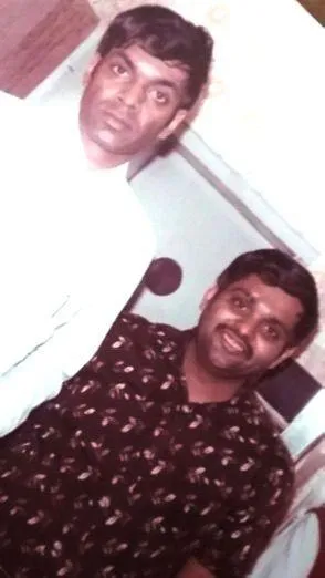 Manilal, left, and his brother Parbhoo Patel. They managed Patel's Vegetarian Room on Dr Yusuf Dadoo Street, formerly Grey Street. 
