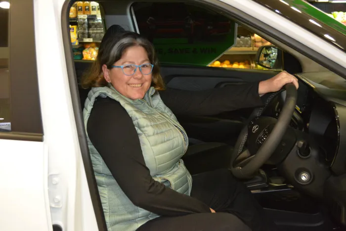 SUPERSPAR Newton Park regular Chantal Ashington is the proud owner of a brand-new limited-edition Hyundai Exter 1.2 Executive MT after her name was drawn in the SPAR Win a Car competition