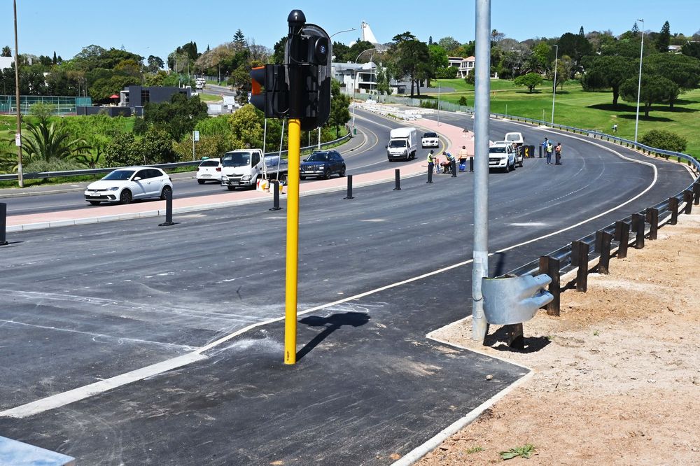 Roadworks on Jip de Jager Drive in the final stretch