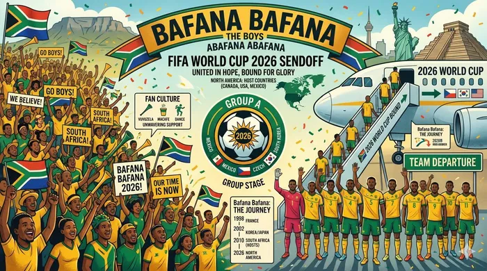 Bafana Bafana will play in their first Fifa World Cup tournament since hosting the event in 2010.