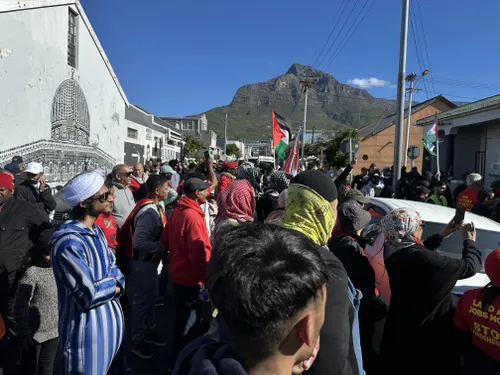 Economic Freedom Fighters walk against gangsterism in Salt River