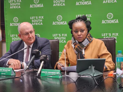 Lobbying Transparency Bill: ActionSA criticises Executive's legislative bias