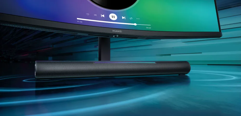 The SoundBar is a touch-tone light bar that allows you to adjust the volume with just a finger.