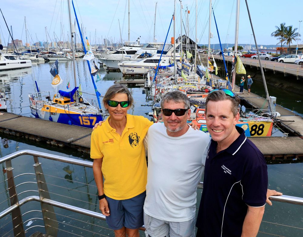 Tiny craft, huge oceans... brave sailors in the Mini Globe Race enjoy some Durban hospitality