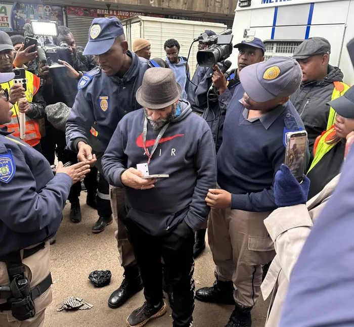 Authorities have arrested seven people, including the manager and HR manager of MTN Butchery, during a crackdown on undocumented workers and bylaw violations in the CBD.
