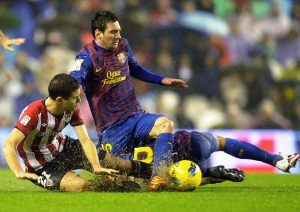 Messi helps Barcelona save face