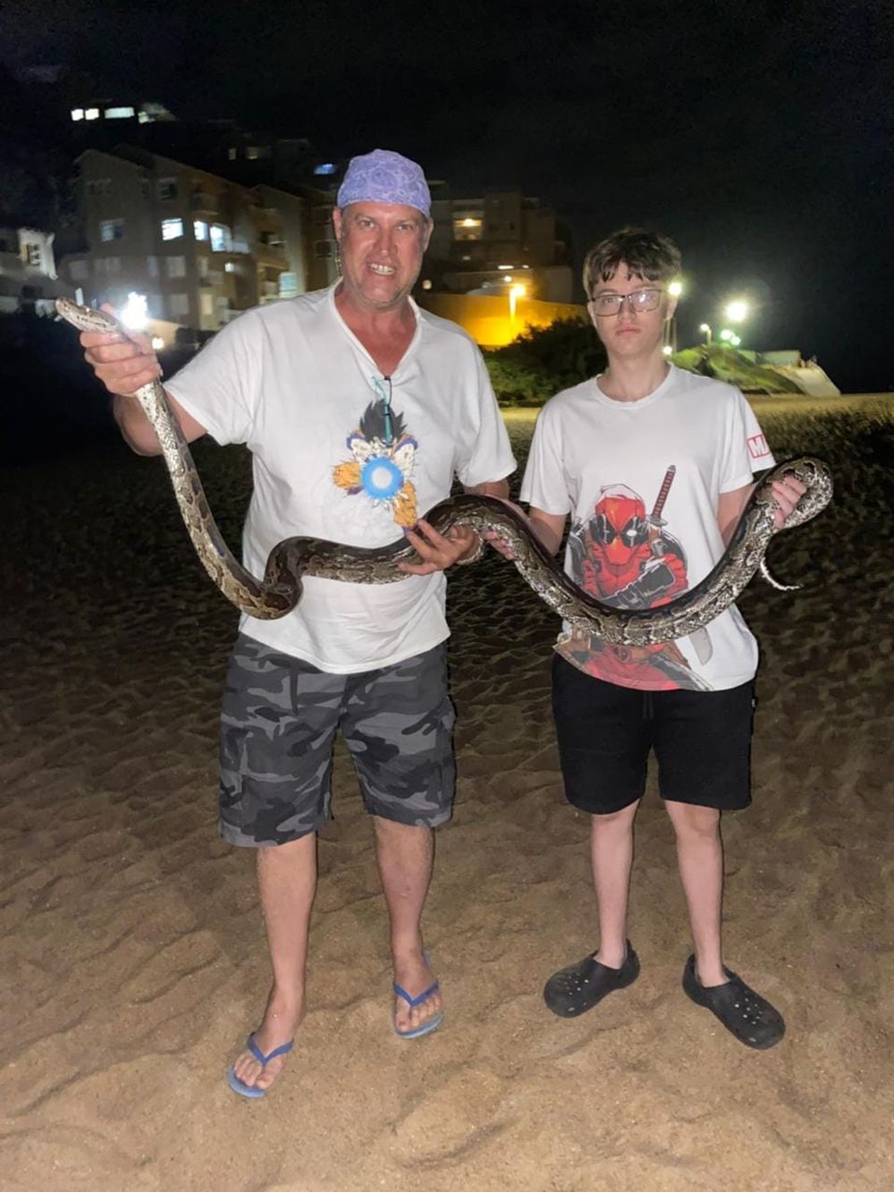 Rescuing a python on a beach: a night adventure in uMdloti
