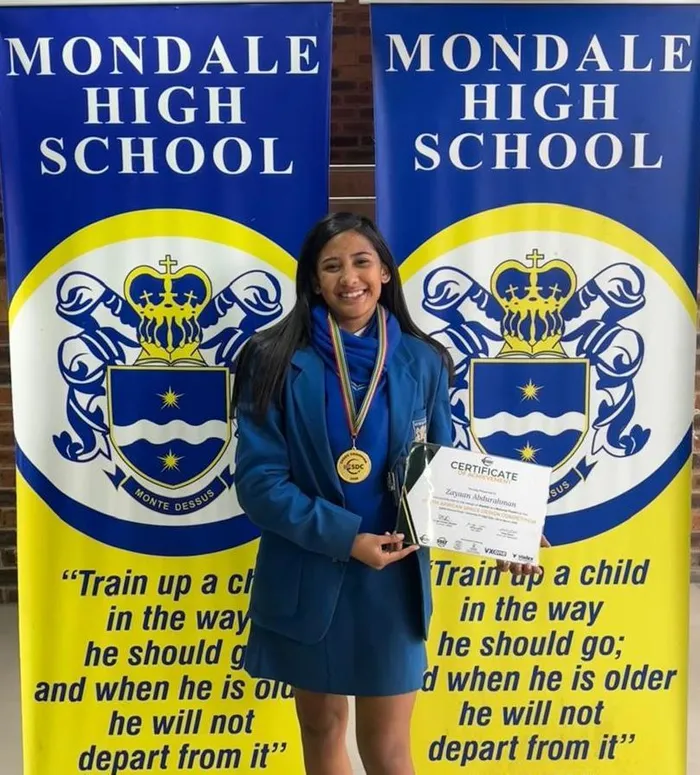 Zayaan Abdurahman , a grade 11 learner from Mondale High has been selected to represent South Africa at NASA's International Space Settlement Design Competition.