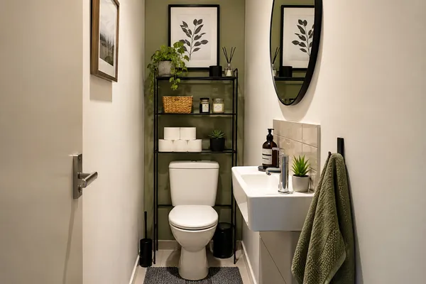 Small toilet ideas for renters to make a tiny loo feel bigger