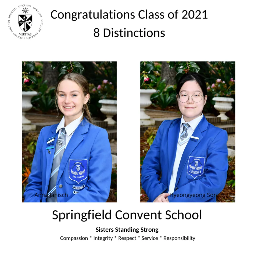 Anna Janisch and Hyeongyeong Son both achieved 8 distinctions.