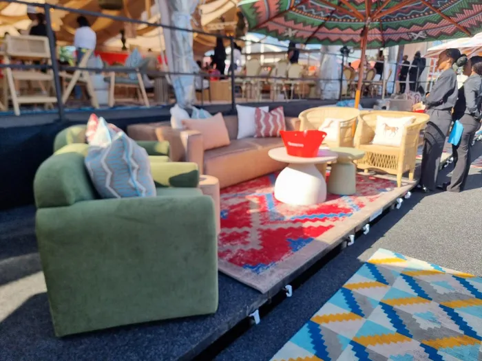The African-inspired Saso marquee at the Hollywoodbets Durban July 2026.