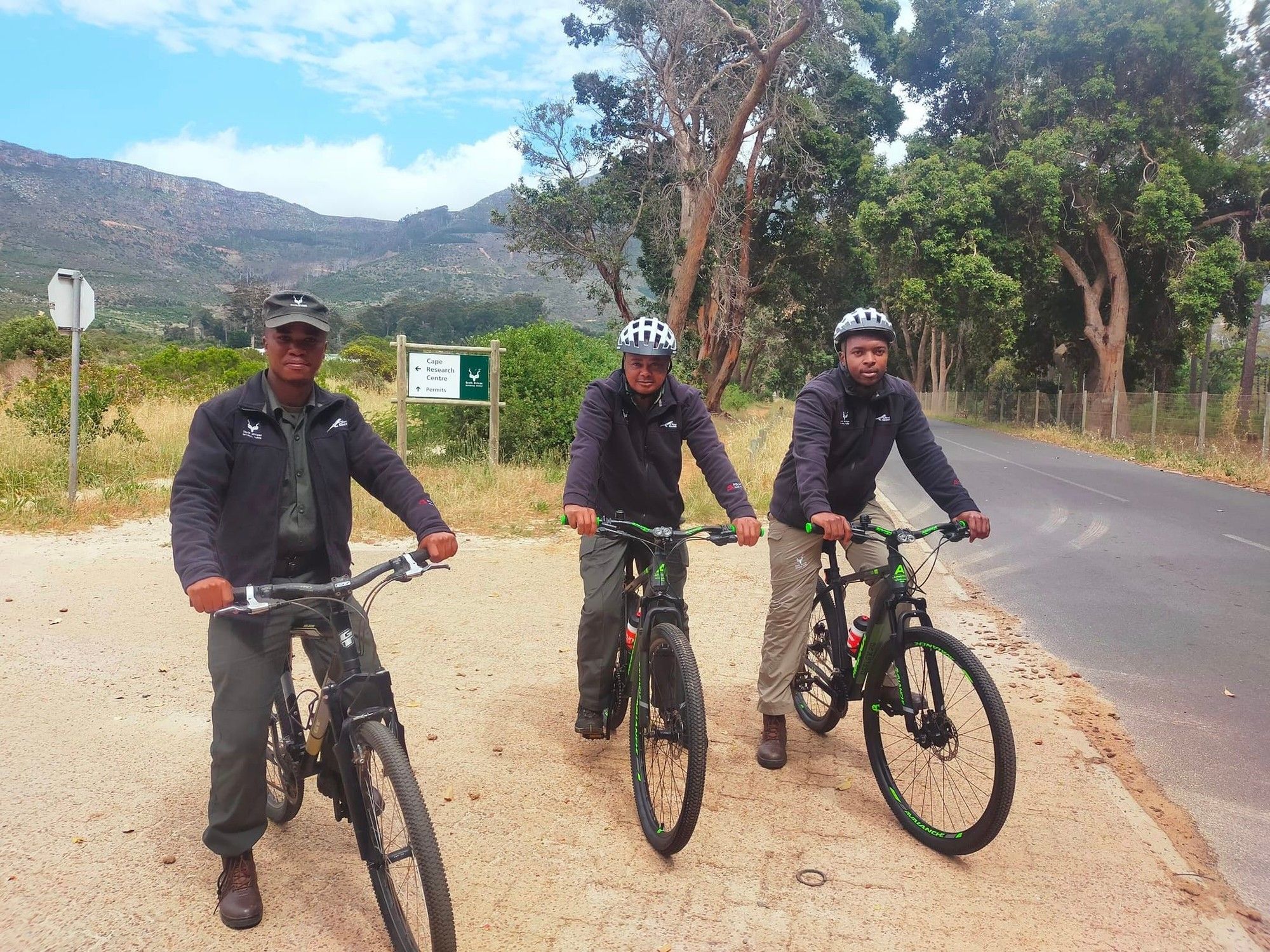 Table Mountain National Park rangers get bicycle donation