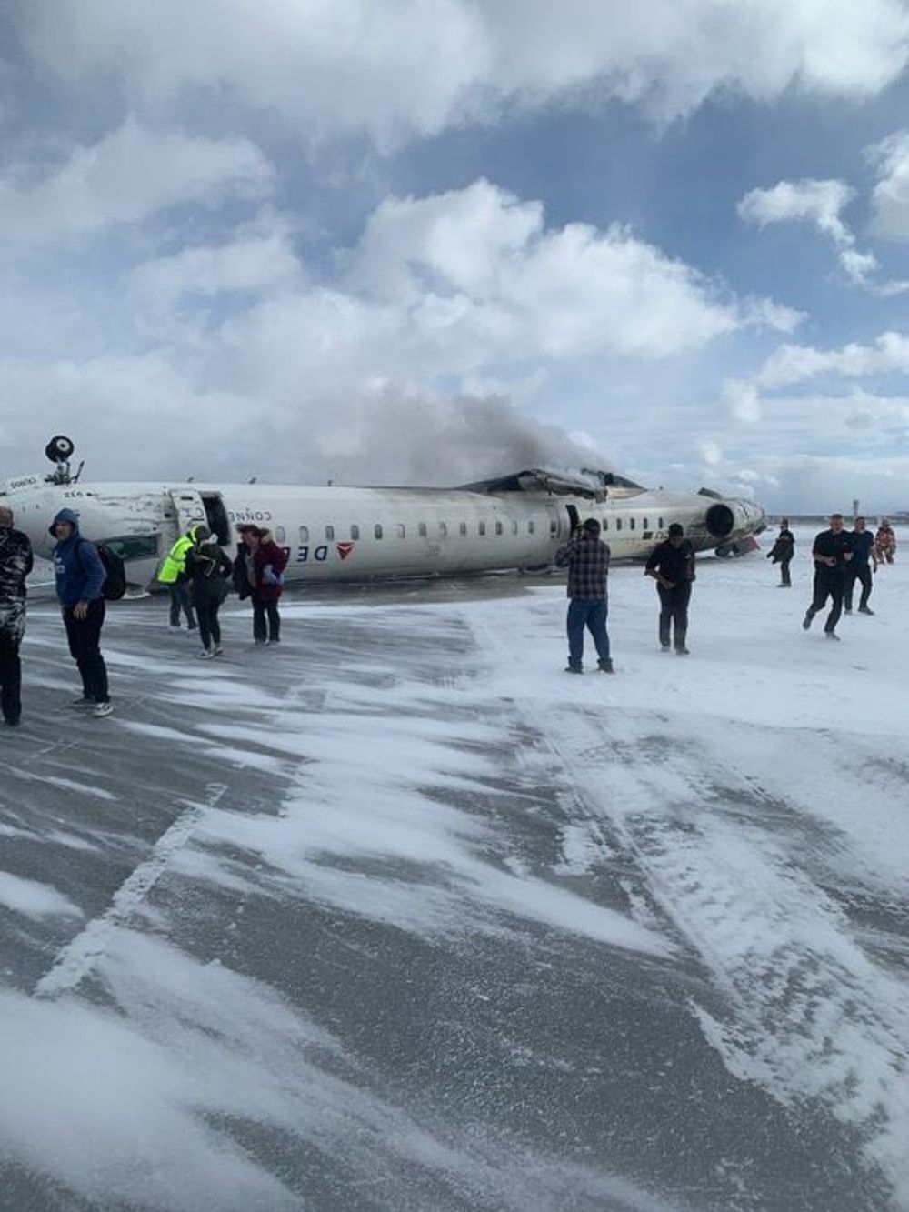 WATCH: Delta plane crash-lands upside down, passengers survive with ...