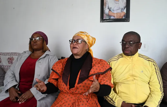 Community leader Buli Madikane , Mother of Leon Joyce Ngcikwe and Max Nqunqa. Build One South Africa (BOSA) ward candidate Leon Ngcikwe was fatally shot in Gugulethu. He was ambushed and shot after dropping off activists in the area and later succumbed to his injuries in hospital.